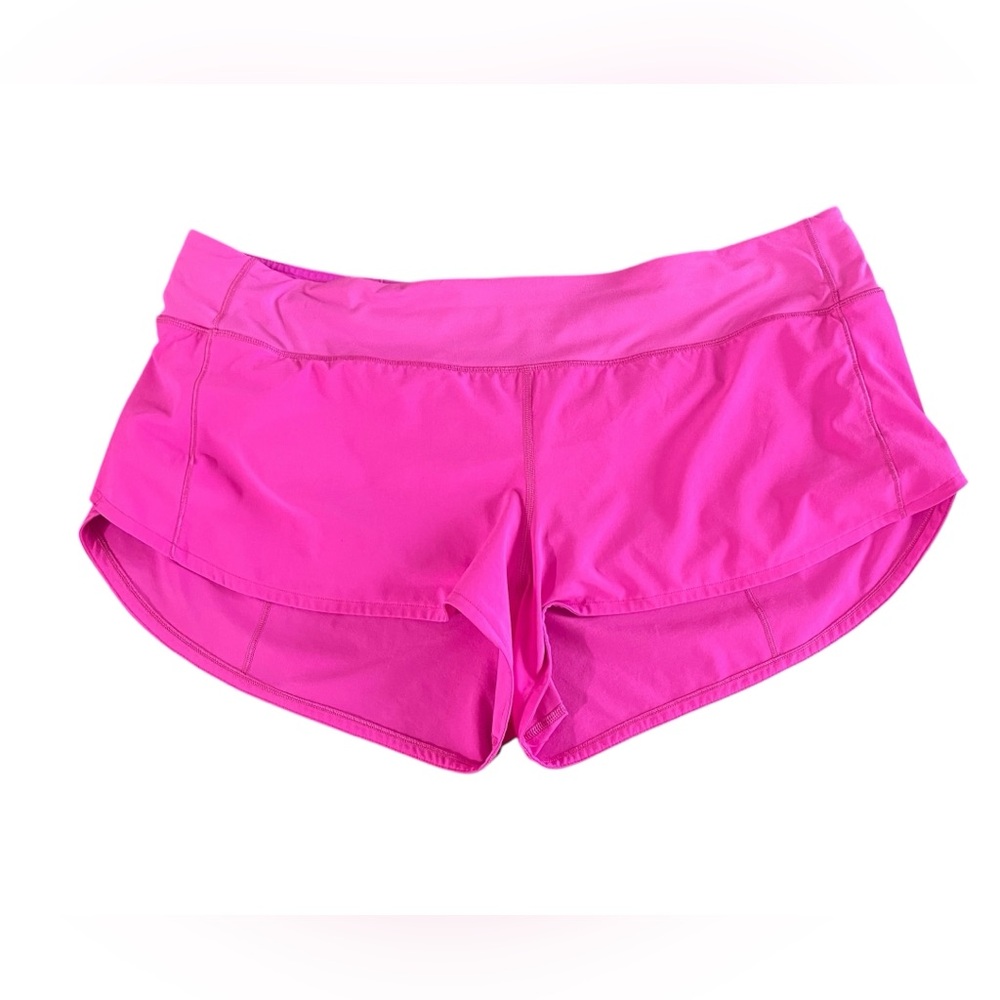 Lululemon Speed Up Short 2.5” Lined Pink Size 14 Pull On Elastic Waist Bottoms